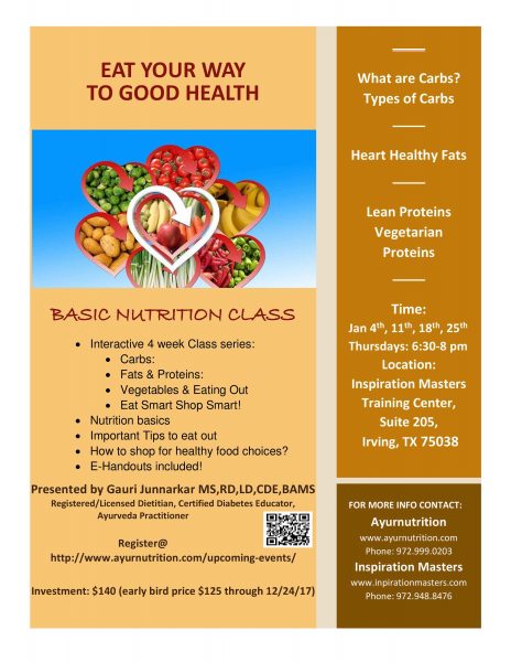 Nutrition Class (Jan 2018)