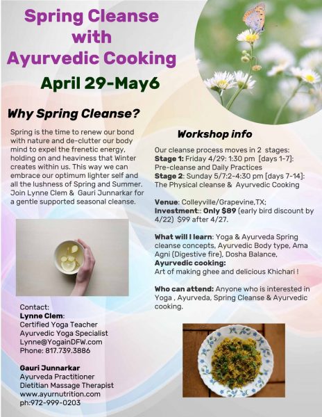 Spring Cleanse with Ayurvedic Cooking (Apr 2017)